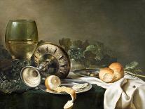 Still Life of Ham and Silver Plate-Willem Claesz Heda-Framed Giclee Print