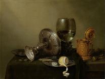 A Dessert, Previously Called Still Life with Silver Tumbler. 1637-Willem Claesz Heda-Art Print