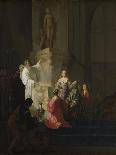 Croesus Showing His Riches to Solon-Willem de Poorter-Framed Premier Image Canvas