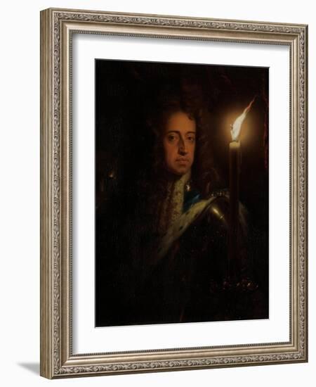 Willem III, Prince of Orange, King of England and Stadtholder-Godfried Schalcken-Framed Art Print