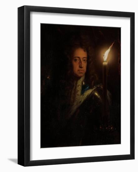 Willem III, Prince of Orange, King of England and Stadtholder-Godfried Schalcken-Framed Art Print