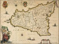 Map of the Holy Land, Published in Amsterdam, 1629-Willem Janszoon Blaeu-Giclee Print