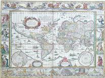 World Map, from "Le Theatre Du Monde" or "Nouvel Atlas," 1645-Willem Janszoon Blaeu-Giclee Print