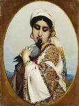 Gypsy Girl with Two Puppies-Willem Johannes Martens-Framed Giclee Print