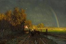 Arc En Ciel  (Rainbow) Peinture De Willem Roelofs (1822-1897) - 1875 - Oil on Canvas Dim 96,2X147,-Willem Roelofs-Framed Giclee Print