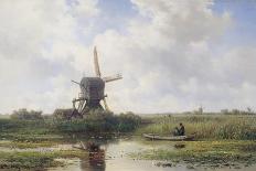 Polder Landscape with Windmill Near Abcoude, C. 1870-Willem Roelofs-Giclee Print