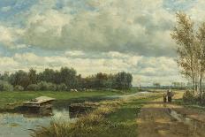Landscape in the Environs of the Hague, C. 1870-75-Willem Roelofs I-Art Print