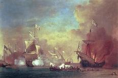 Barbary Pirates Attacking a Spanish Ship-Willem van de II Velde-Giclee Print