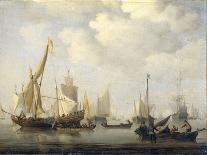 Ships Near the Coast During a Calm-Willem Van De Velde II-Art Print