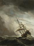 Ships Near the Coast During a Calm-Willem Van De Velde II-Art Print