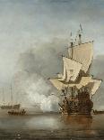 Encounter During the Battle of Kijkduin-Willem Van De Velde II-Art Print