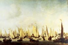 Ships Near the Coast During a Calm-Willem Van De Velde II-Art Print