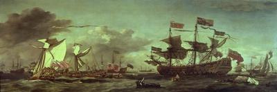 Royal Visit to the Fleet, 5th June 1672-Willem van de Velde-Giclee Print