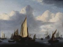 A Dutch Ship and Other Small Vessels in a Strong Breeze, 1658-Willem Van De Velde The Younger-Giclee Print