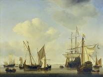 Warships at Amsterdam, ca. 1658-Willem Van De Velde-Framed Premier Image Canvas