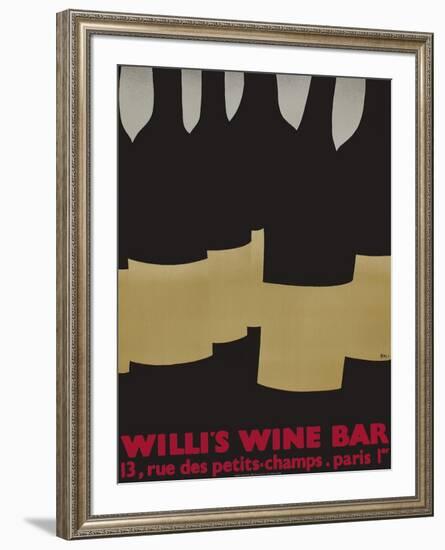 Willi's Wine Bar, 1984-Alberto Bali-Framed Collectable Print