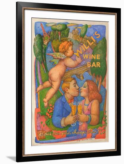 Willi's Wine Bar, 1995-Serge Clément-Framed Premium Edition
