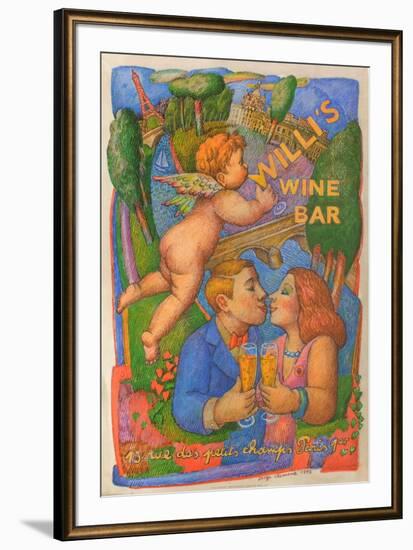 Willi's Wine Bar, 1995-Serge Clément-Framed Premium Edition