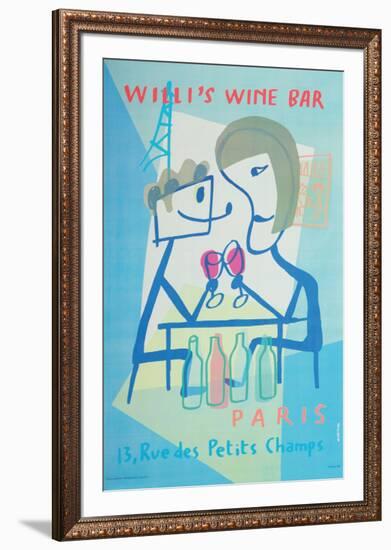 Willi's Wine Bar, 1998-Xavier Mariscal-Framed Collectable Print