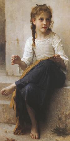 The Young Seamstress' Giclee Print - William Adolphe