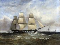 The Boat 'Mountstewart Elphinstone' Offshore. Oil on Canvas, 1840, by William Adolphus Knell (1802--William Adolphus Knell-Giclee Print