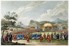 The Approach of the Emperor of China to His Tent in Tartar, to Receive the British Ambassador-William Alexander-Giclee Print