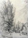 New College Garden, 1821-William Alfred Delamotte-Framed Giclee Print