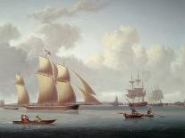 The 'Queen Charlotte', a New 104-Gun Warship, at Spithead (England) 1790, on the Eve of the French-William Anderson-Premier Image Canvas