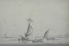 Naval Cutter by Belem Tower at the Mouth of the Tagus-William Anderson-Giclee Print