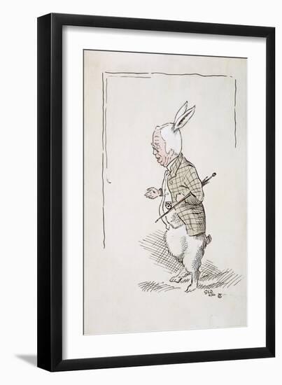 William Archibald Spooner (1844-1930) as the White Rabbit-John Tenniel-Framed Giclee Print