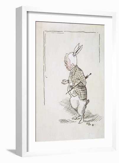 William Archibald Spooner (1844-1930) as the White Rabbit-John Tenniel-Framed Giclee Print