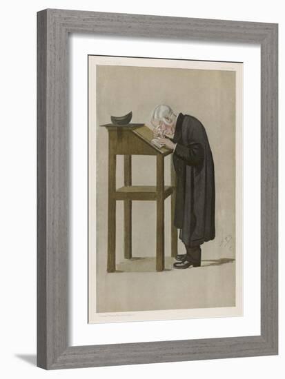 William Archibald Spooner, English Clergyman-Spy (Leslie M. Ward)-Framed Art Print