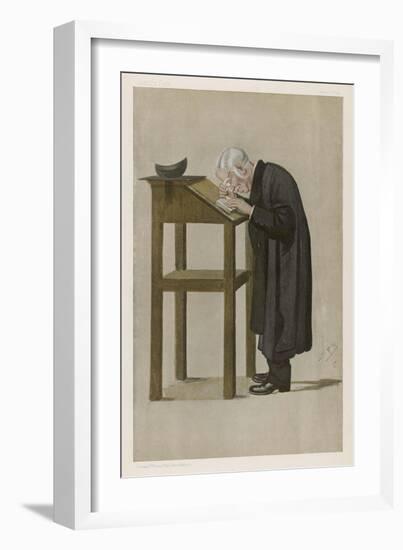 William Archibald Spooner, English Clergyman-Spy (Leslie M. Ward)-Framed Art Print