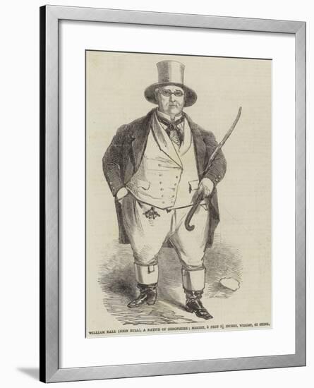 William Ball (John Bull), a Native of Shropshire-null-Framed Giclee Print