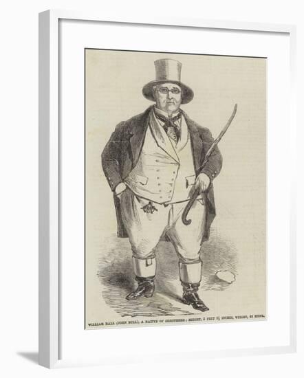 William Ball (John Bull), a Native of Shropshire-null-Framed Giclee Print