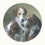 Deerhounds in an Interior-William Barraud-Giclee Print