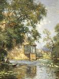The Mill Pond, Houghton, Huntingdonshire-William Blacklock-Premier Image Canvas