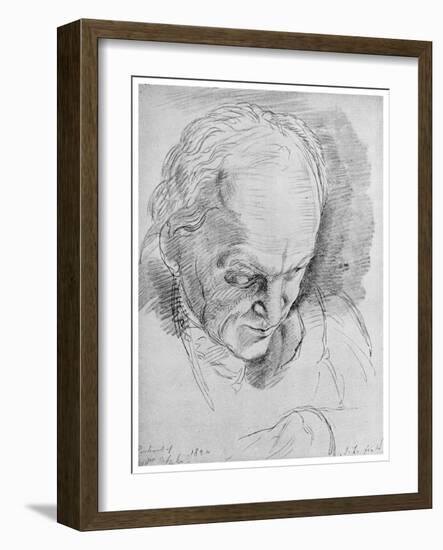 William Blake, English Mystic, Poet, Artist and Engraver, 19th Century-John Linnell-Framed Giclee Print