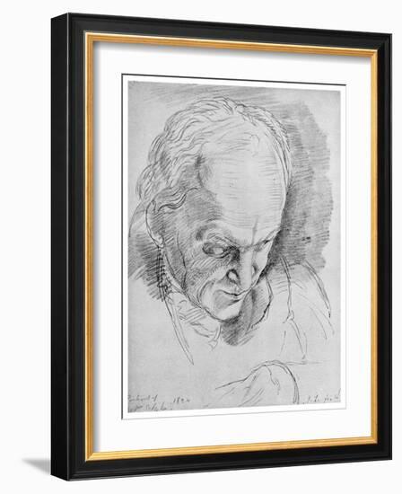 William Blake, English Mystic, Poet, Artist and Engraver, 19th Century-John Linnell-Framed Giclee Print