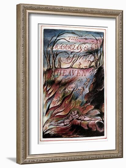 William Blake 's 'The Marriage of Heaven and Hell'-William Blake-Framed Giclee Print