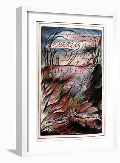 William Blake 's 'The Marriage of Heaven and Hell'-William Blake-Framed Giclee Print