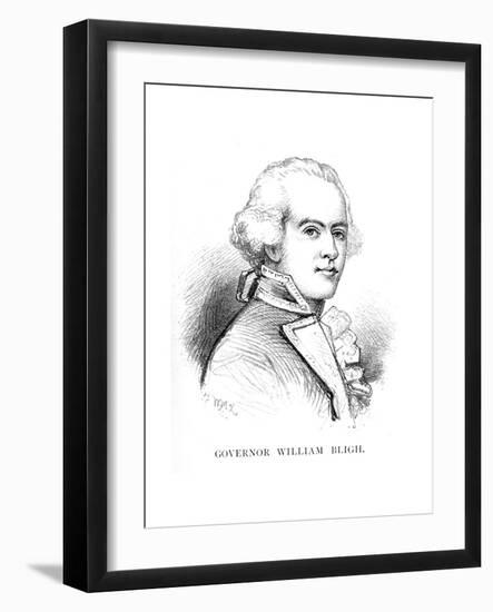 William Bligh, British Naval Officer and Governor of New South Wales-W Macleod-Framed Giclee Print