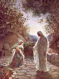 Jesus in the home of Martha - Bible-William Brassey Hole-Giclee Print