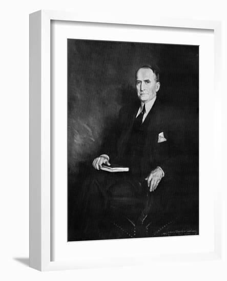 William Brockman Bankhead, Speaker of the House of Representatives, C1937-Howard Chandler Christy-Framed Giclee Print