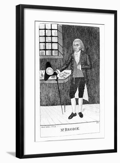 William Brodie, Scottish Cabinetmaker and Criminal, 1788-John Kay-Framed Giclee Print
