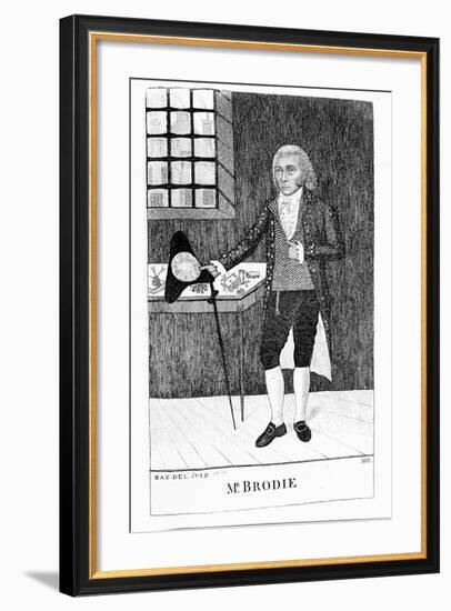 William Brodie, Scottish Cabinetmaker and Criminal, 1788-John Kay-Framed Giclee Print