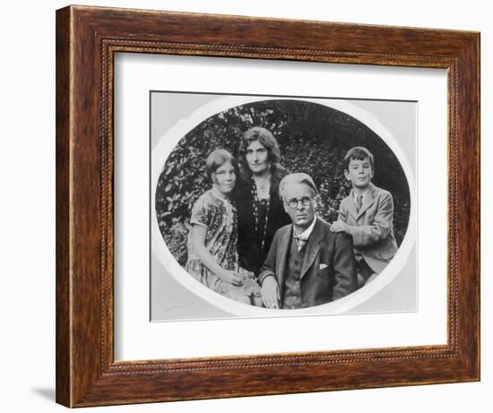 William Butler Yeats (1865-1939) with His Wife Georgie Hyde Lee and Children Anne and Michael-Irish Photographer-Framed Photographic Print