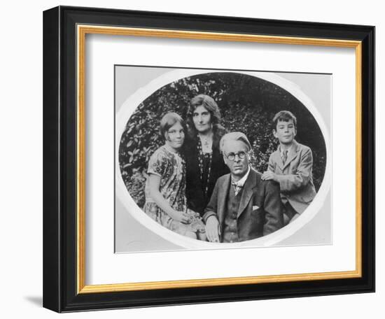 William Butler Yeats (1865-1939) with His Wife Georgie Hyde Lee and Children Anne and Michael-Irish Photographer-Framed Photographic Print