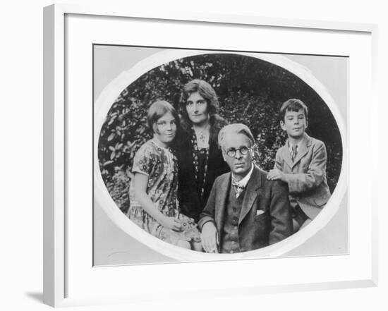 William Butler Yeats (1865-1939) with His Wife Georgie Hyde Lee and Children Anne and Michael-Irish Photographer-Framed Photographic Print