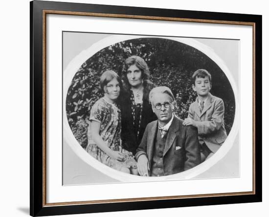 William Butler Yeats (1865-1939) with His Wife Georgie Hyde Lee and Children Anne and Michael-Irish Photographer-Framed Photographic Print